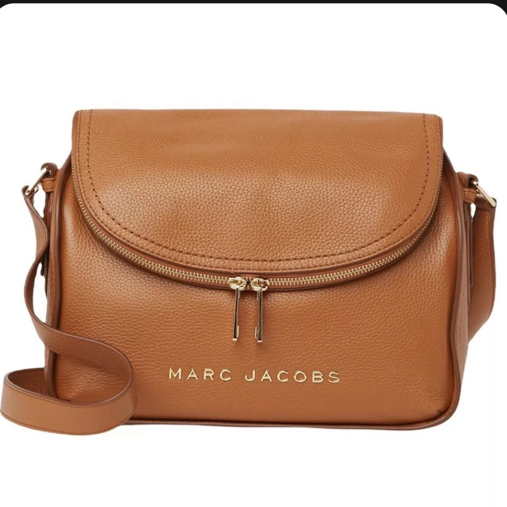 MARC JACOBS The Groove Leather Messenger Bag Smoked Almond